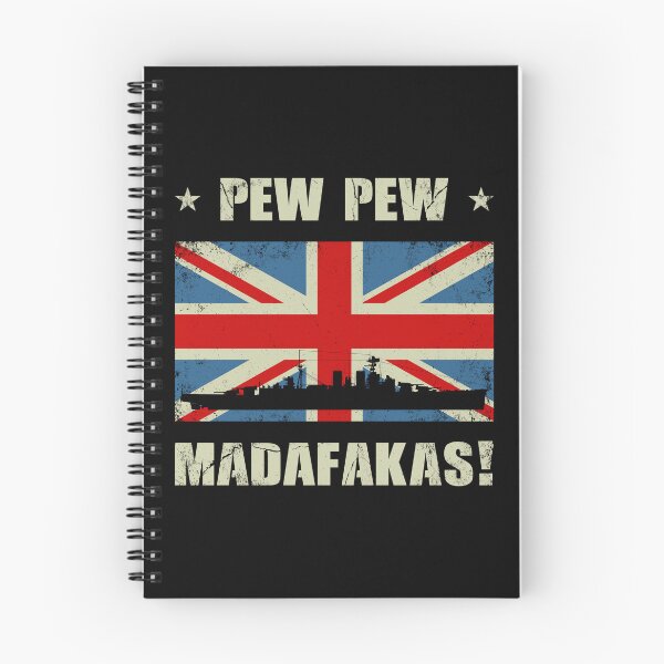 Item preview, Pew Pew Madafaka's HMS HOOD designed and sold by NicGrayGraphic.