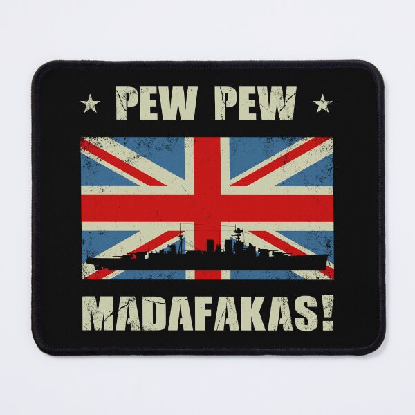 Item preview, Pew Pew Madafaka's HMS HOOD designed and sold by NicGrayGraphic.