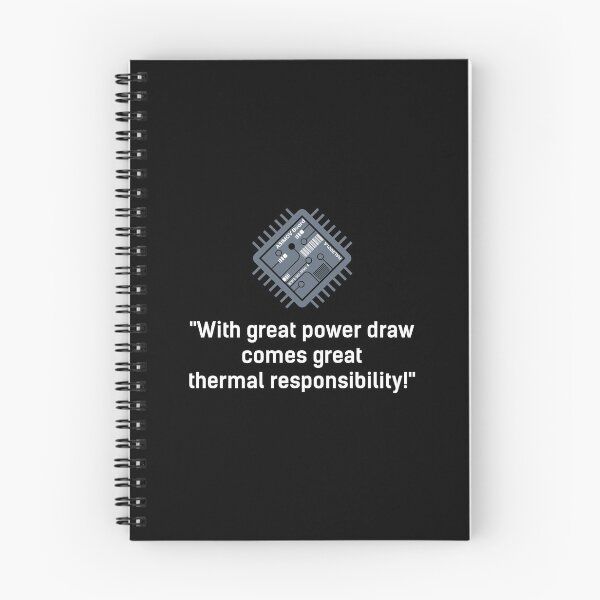 Item preview, With great power draw comes great thermal responsibility! Computer quote, microchip edition. designed and sold by angelisart.