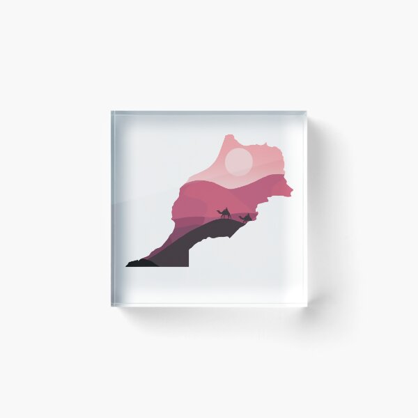 Item preview, Morocco, map and landscape designed and sold by landscapeworlds.