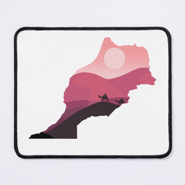 Item preview, Morocco, map and landscape designed and sold by landscapeworlds.
