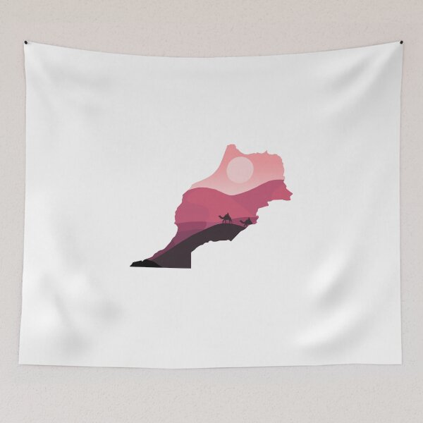 Item preview, Morocco, map and landscape designed and sold by landscapeworlds.