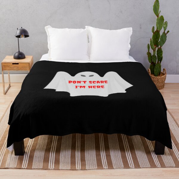 Item preview, Don't scare I am here - Funny ghost boo designed and sold by DigitalArtTrend.