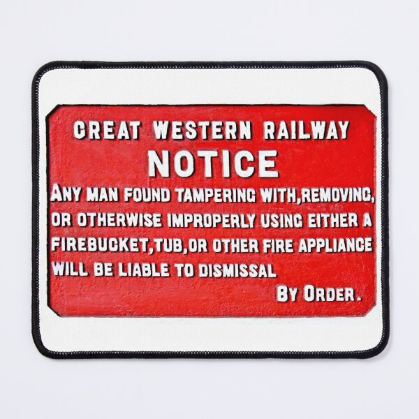 Item preview, Vintage Great Western Railway Fire bucket sign designed and sold by Random Railways.