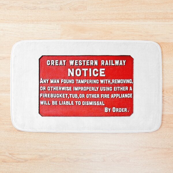 Item preview, Vintage Great Western Railway Fire bucket sign designed and sold by Random Railways.
