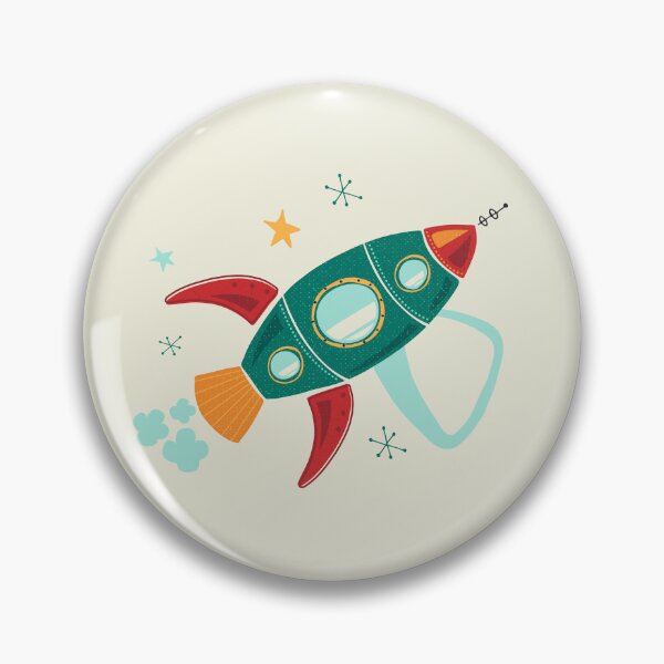 Item preview, Rocket Ship Spaceship Space Outer Space Mid Century designed and sold by Heather Rosas.