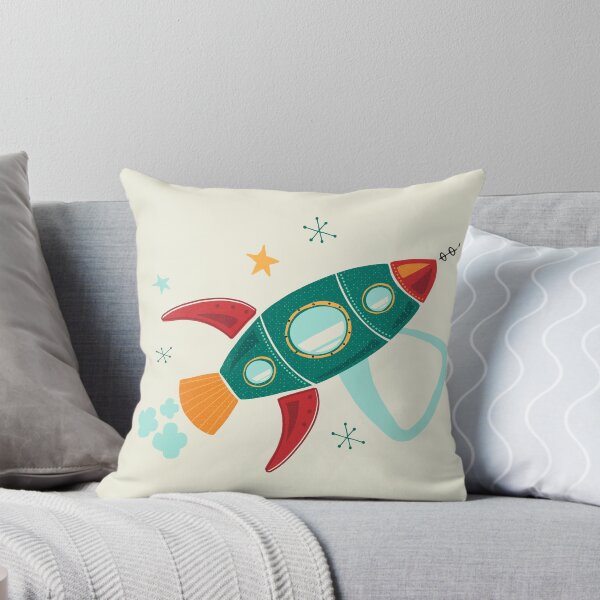Item preview, Rocket Ship Spaceship Space Outer Space Mid Century designed and sold by Heather Rosas.