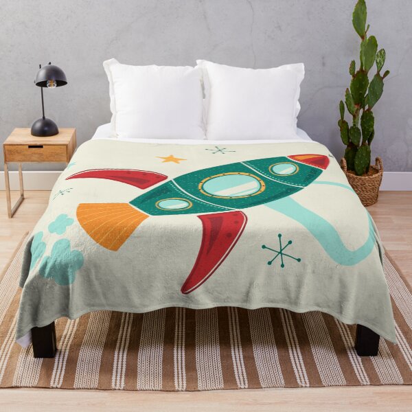Item preview, Rocket Ship Spaceship Space Outer Space Mid Century designed and sold by Heather Rosas.