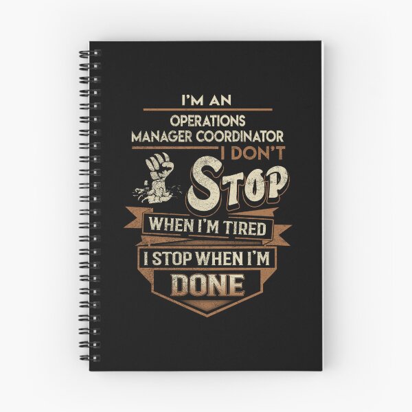 Item preview, Operations Manager Coordinator T Shirt - I Stop When Done Job Gift Item Tee designed and sold by paneczkopat.