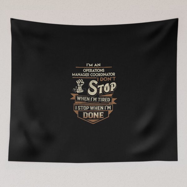 Item preview, Operations Manager Coordinator T Shirt - I Stop When Done Job Gift Item Tee designed and sold by paneczkopat.