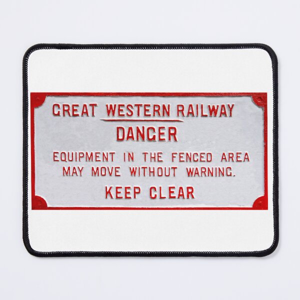 Item preview, Vintage Great Western Railway warning sign designed and sold by Random Railways.