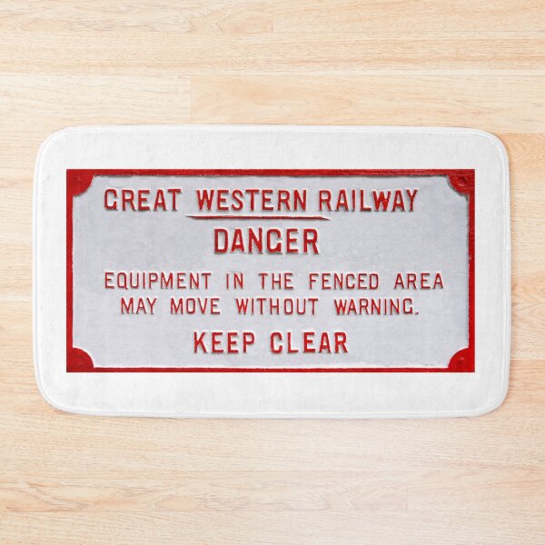 Item preview, Vintage Great Western Railway warning sign designed and sold by Random Railways.