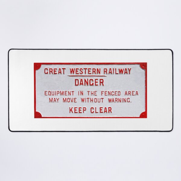 Item preview, Vintage Great Western Railway warning sign designed and sold by Random Railways.