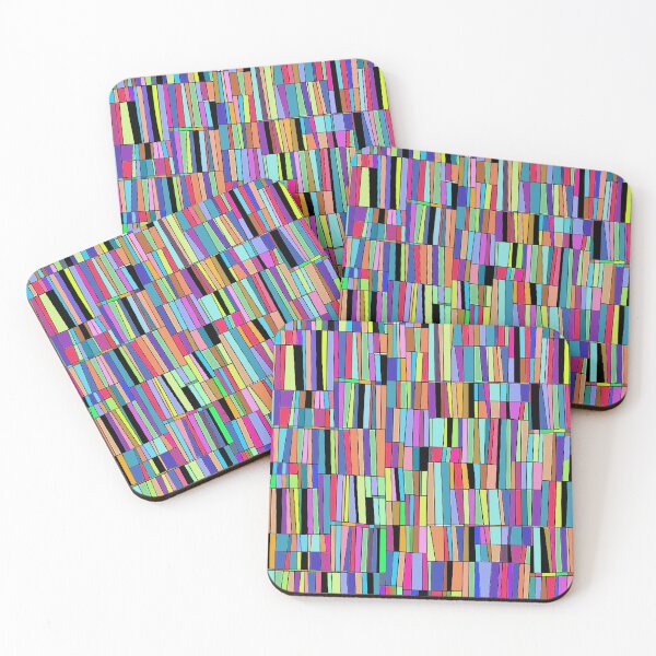 Item preview, Mid Century Modern Pattern, Colorful Abstract bookshelf designed and sold by Nostrathomas66.
