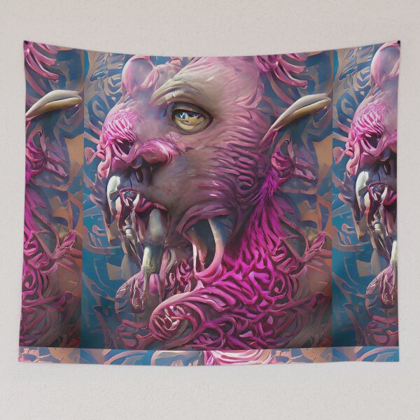 Item preview, Lion Abstract AI Art Design designed and sold by boopsblunt.