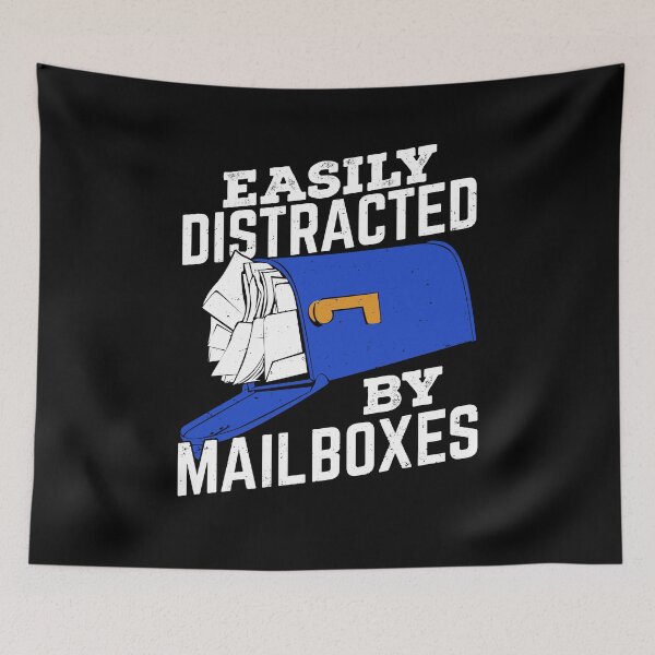 Item preview, Easily Distracted By Mailboxes Postal Worker Gift designed and sold by Marcid95.