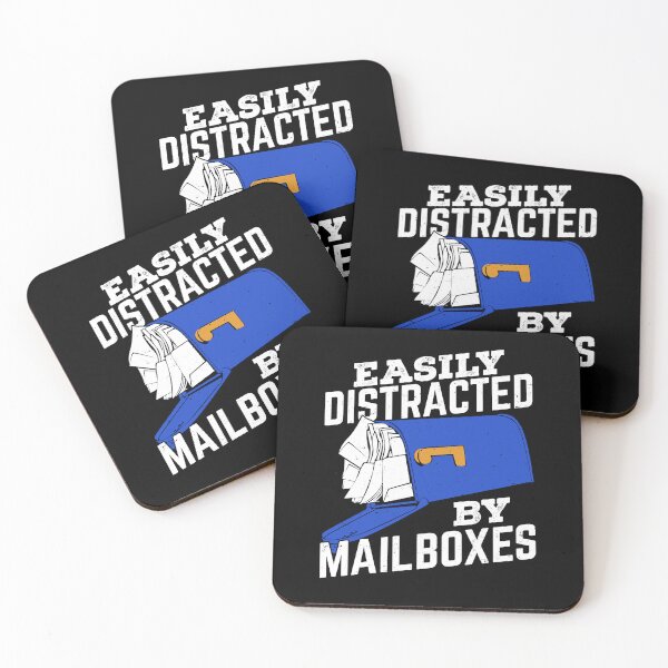 Item preview, Easily Distracted By Mailboxes Postal Worker Gift designed and sold by Marcid95.