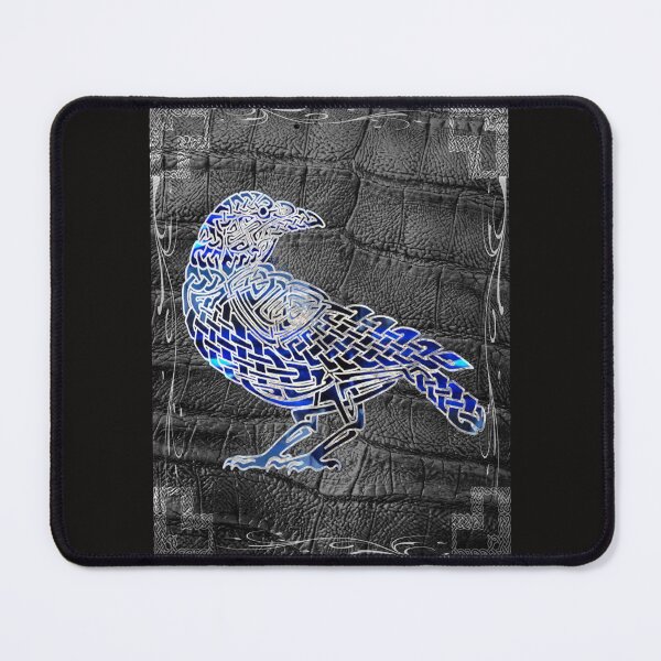 Item preview, Blue Celtic Knotwork Raven designed and sold by EnuffGuff.