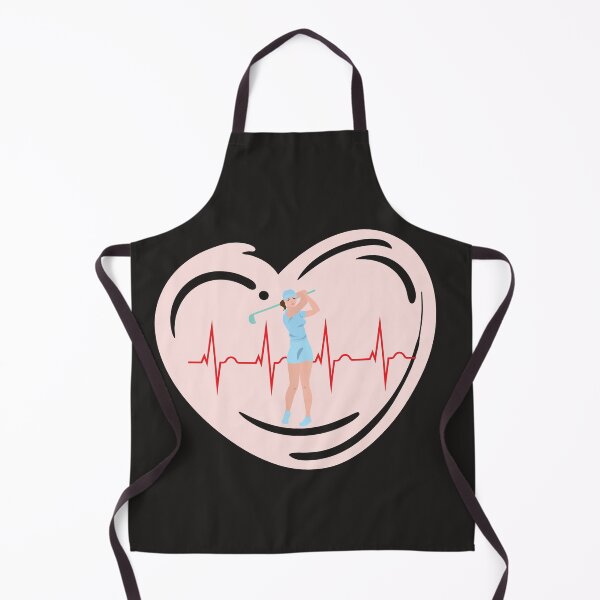 Item preview, funny Ladies Golfer Heart Beat , cool , disc golf trainer , funny golf , heartbeat , designed and sold by dortmond.