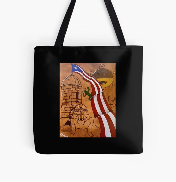 Boriken Art | Puerto Rico Art | Taino Art All Over Print Tote Bag