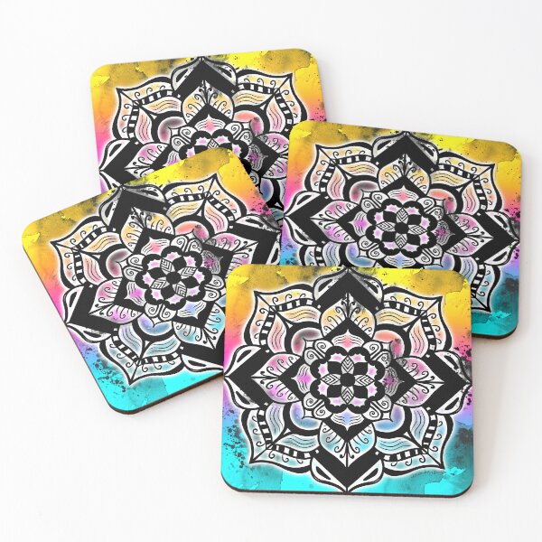 Item preview, Messy mandala — rainbow colors designed and sold by thephoenixsoul.