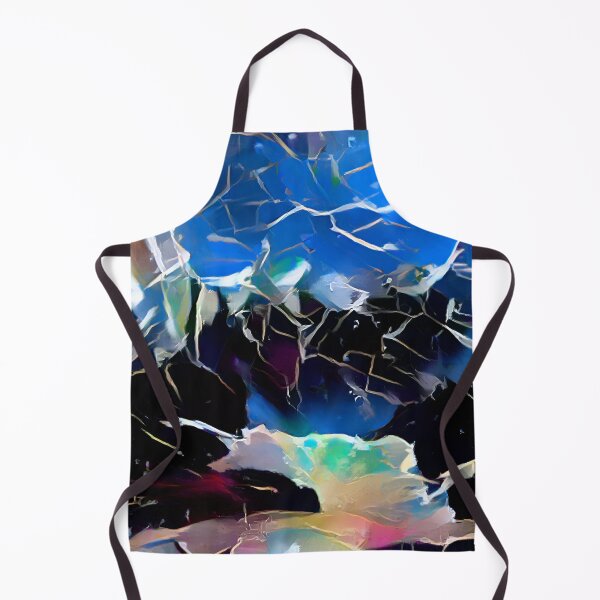 Item preview, Crackle Sea Waves Space Abstract Blue designed and sold by InterpreTees.