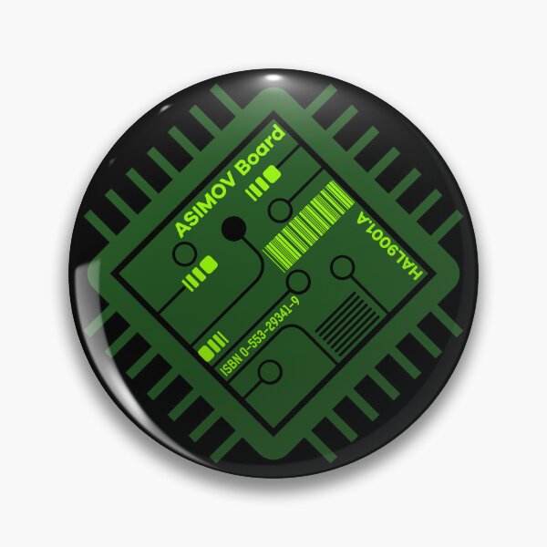 Item preview, Green Microchip Isaac Asimov tribute. designed and sold by angelisart.