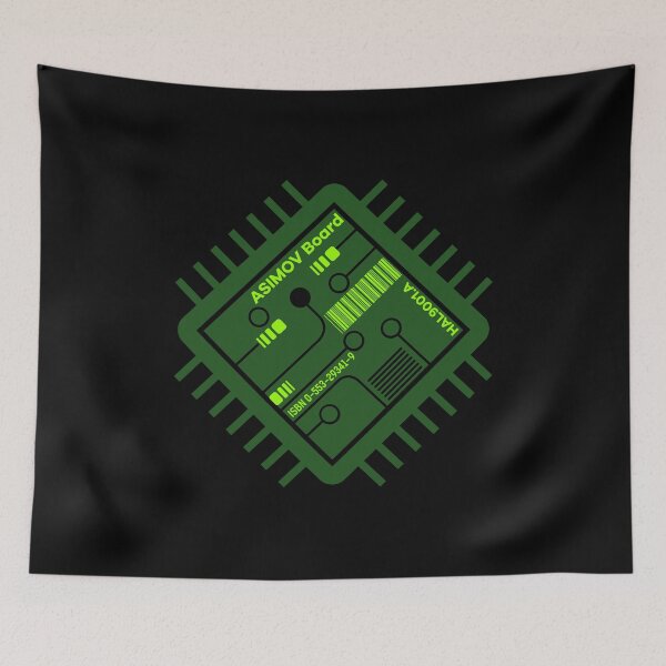 Item preview, Green Microchip Isaac Asimov tribute. designed and sold by angelisart.