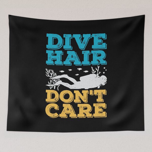 Item preview, Dive Hair Don't Care Scuba Diver Gift designed and sold by Marcid95.
