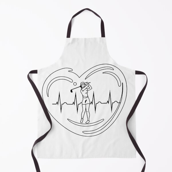 Item preview, funny Ladies Golfer Heart Beat , cool , disc golf trainer , funny golf , heartbeat , designed and sold by dortmond.