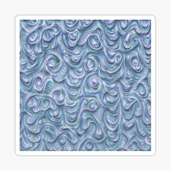 Item preview, Surface texture #DeepDream #Art Blue designed and sold by blackhalt.