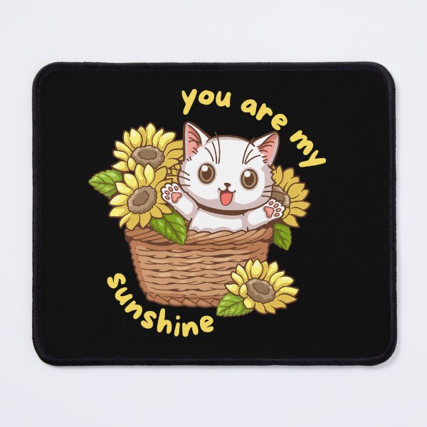 Item preview, You Are My Sunshine Cat Sunflower Basket designed and sold by NerdCulture.