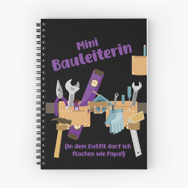 Item preview, Mini Bauleiterin - Fluchen wie Papa – Mädchen designed and sold by Shirt-Designs.