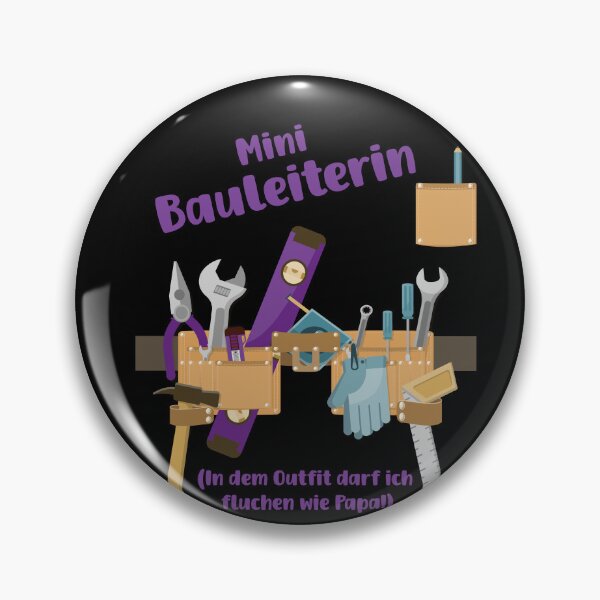Item preview, Mini Bauleiterin - Fluchen wie Papa – Mädchen designed and sold by Shirt-Designs.
