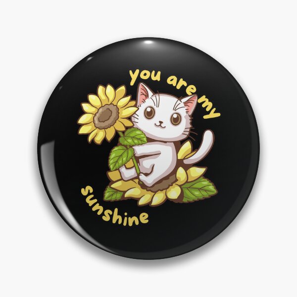 Item preview, You Are My Sunshine Cat Sunflower designed and sold by NerdCulture.