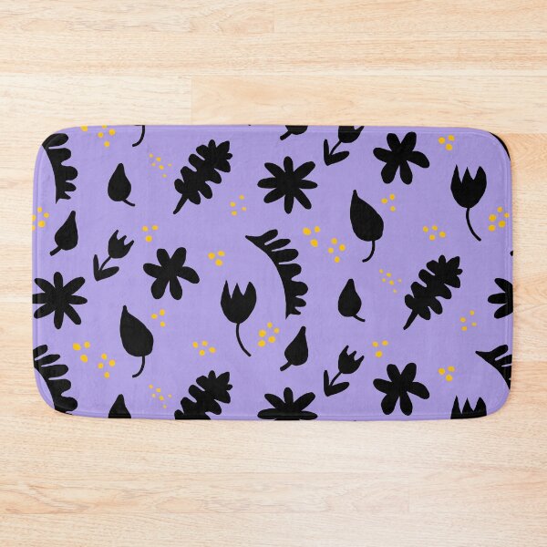 Item preview, Black gold Purple lavender  floral designed and sold by DemonicGloom.