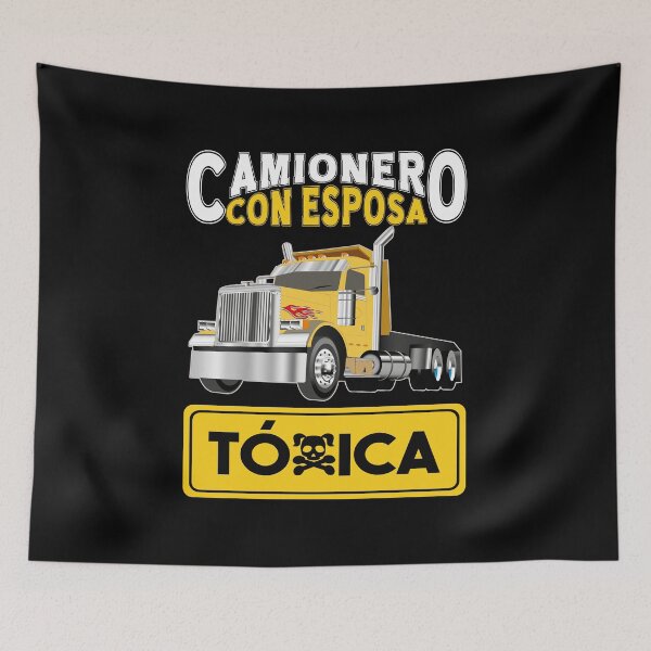 Item preview, Funny Hispanophone Trucker Quote Camionero Con Esposa Toxica designed and sold by Estrytee.