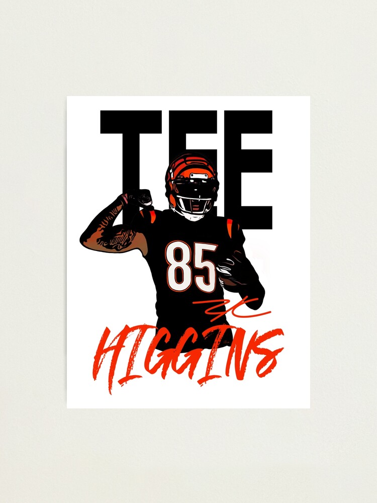 Tee Higgins Poster Cincinnati Bengals NFL Sports Print 