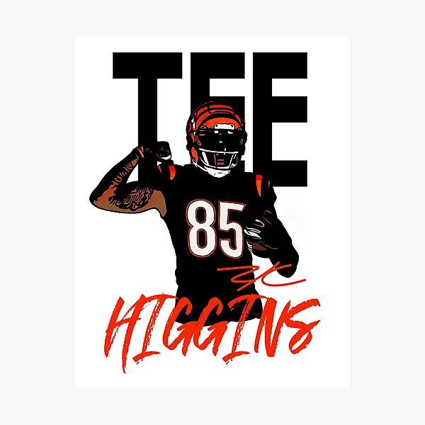 Tee Higgins Jersey Cincinnati Bengals Football Glossy Sticker