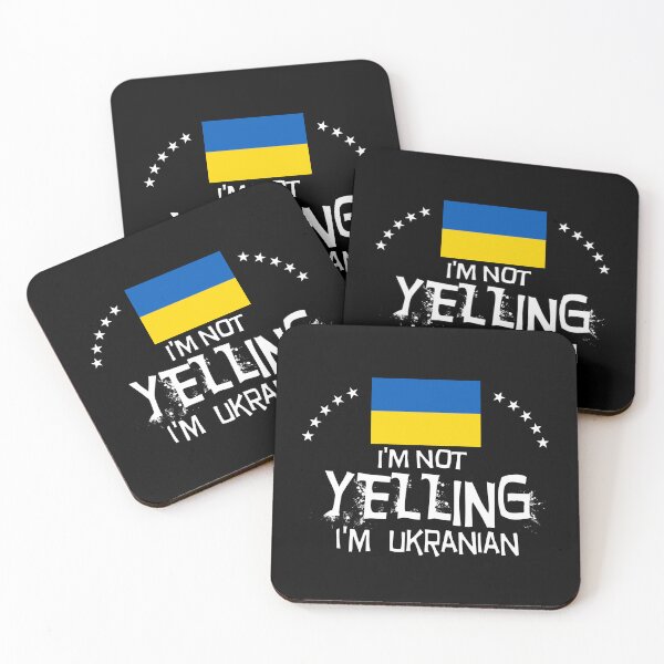 Item preview, Flag of Ukraine - I'm not yelling I'm Ukrainian designed and sold by obedtheartist.