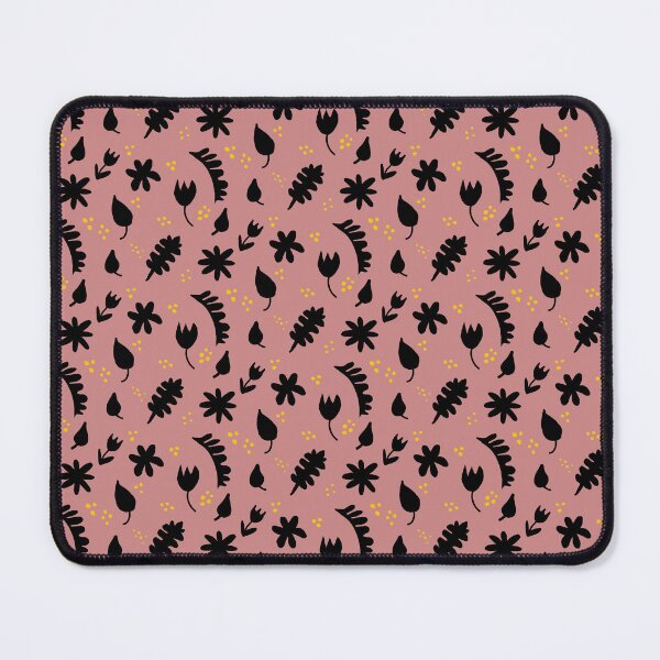 Item preview, Black golden blush pink floral designed and sold by DemonicGloom.