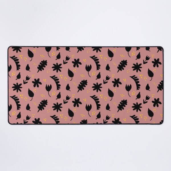 Item preview, Black golden blush pink floral designed and sold by DemonicGloom.