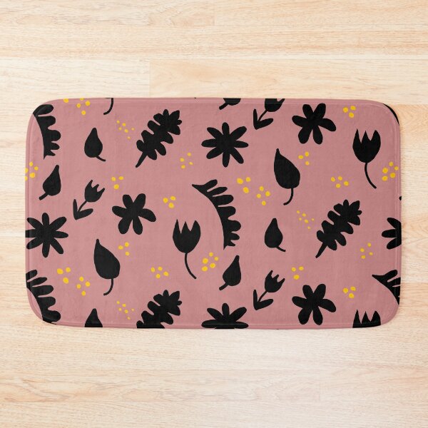 Item preview, Black golden blush pink floral designed and sold by DemonicGloom.