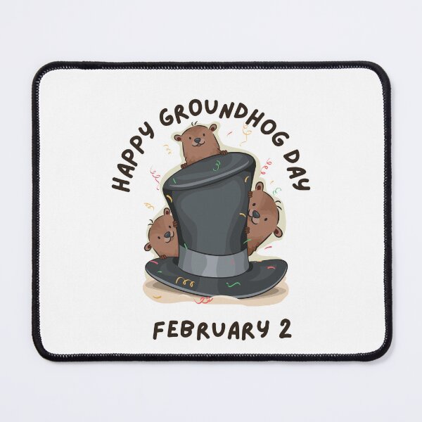 Item preview, Happy groundhog day 2 2 22 designed and sold by JUSTDOIT ⭐⭐⭐⭐⭐.