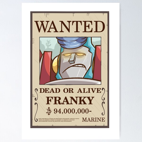 ONE PIECE - Poster Wanted Franky (52x35) GBYDCO235