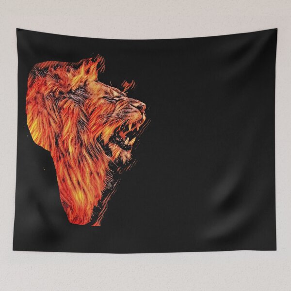 Item preview, Lion is my spirit animal, Lion African Symbolism Flames Essential Classic T-Shirt designed and sold by harry mac.