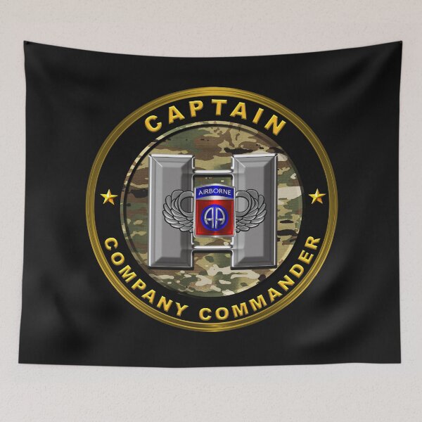 Item preview, 82nd Airborne Division Captain Company Commander designed and sold by SoldierAlways.