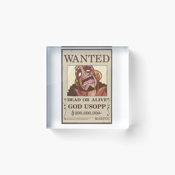 Item preview, God Usopp Wanted Poster designed and sold by matitcomics.