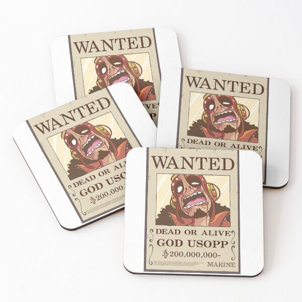 Item preview, God Usopp Wanted Poster designed and sold by matitcomics.