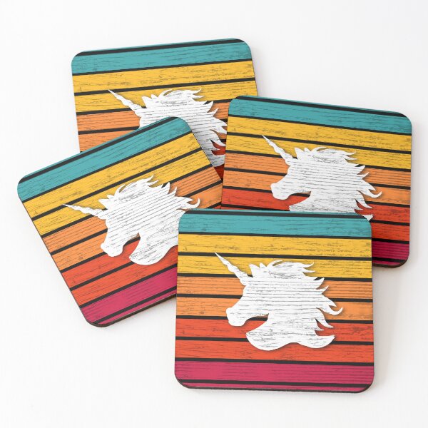Item preview, Unicorn Lovers - Vintage Rainbow Unicorn  designed and sold by CattlettArt.